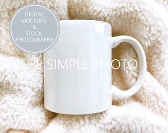 Coffee Cup Mockup, Mug Mockup, Photo Of Coffee Mug, Styled Stock Photo, Stock Photo of Mug, White Mug, Blank Coffee Mug, Plain Mug