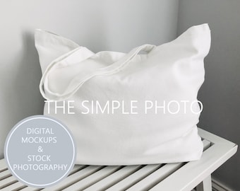 White Canvas Tote Mockup, Market Bag Mockup, Canvas Tote, Tote Bag Mockup, Photo of Canvas Bag, Canvas Bag Mockup, Mockup, Styled Mockup