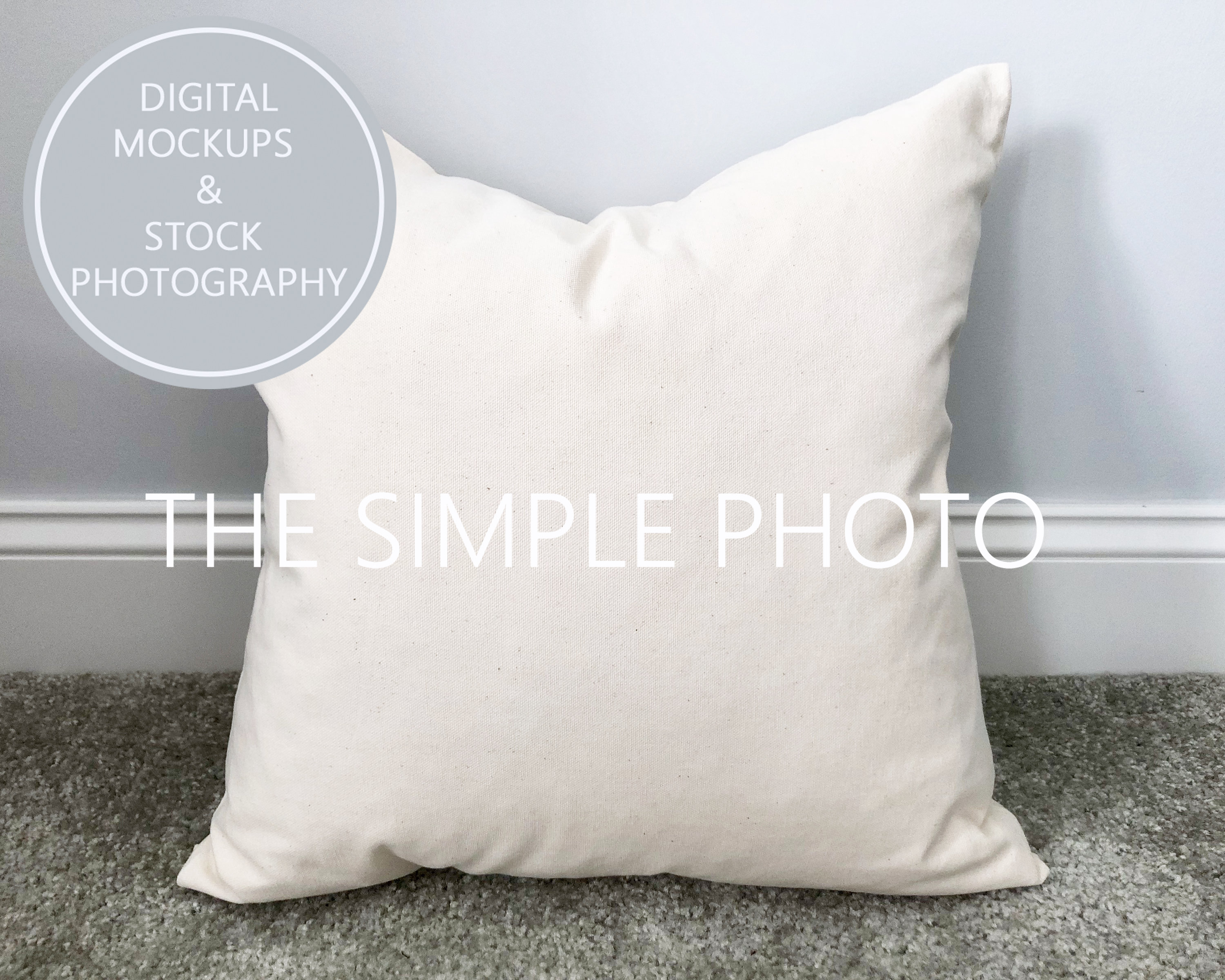 Download Blank Natural Pillow Cover Mockup Pillow Mockup Photo Of Etsy