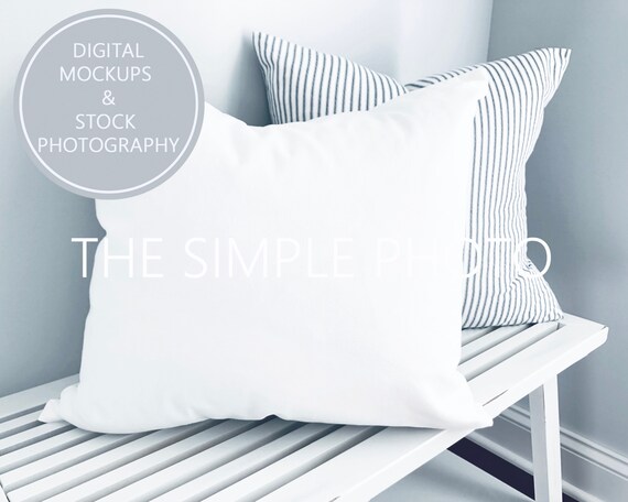 Pillow Mockup Blank Pillow Digital Photo Styled Stock Etsy