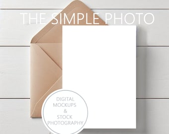 Minimalist Invitation Mockup Blank 5x7 Card Mockup Bridal Shower Invitation Mockup Birthday Party Invitation Baby Shower Invitation Mockup