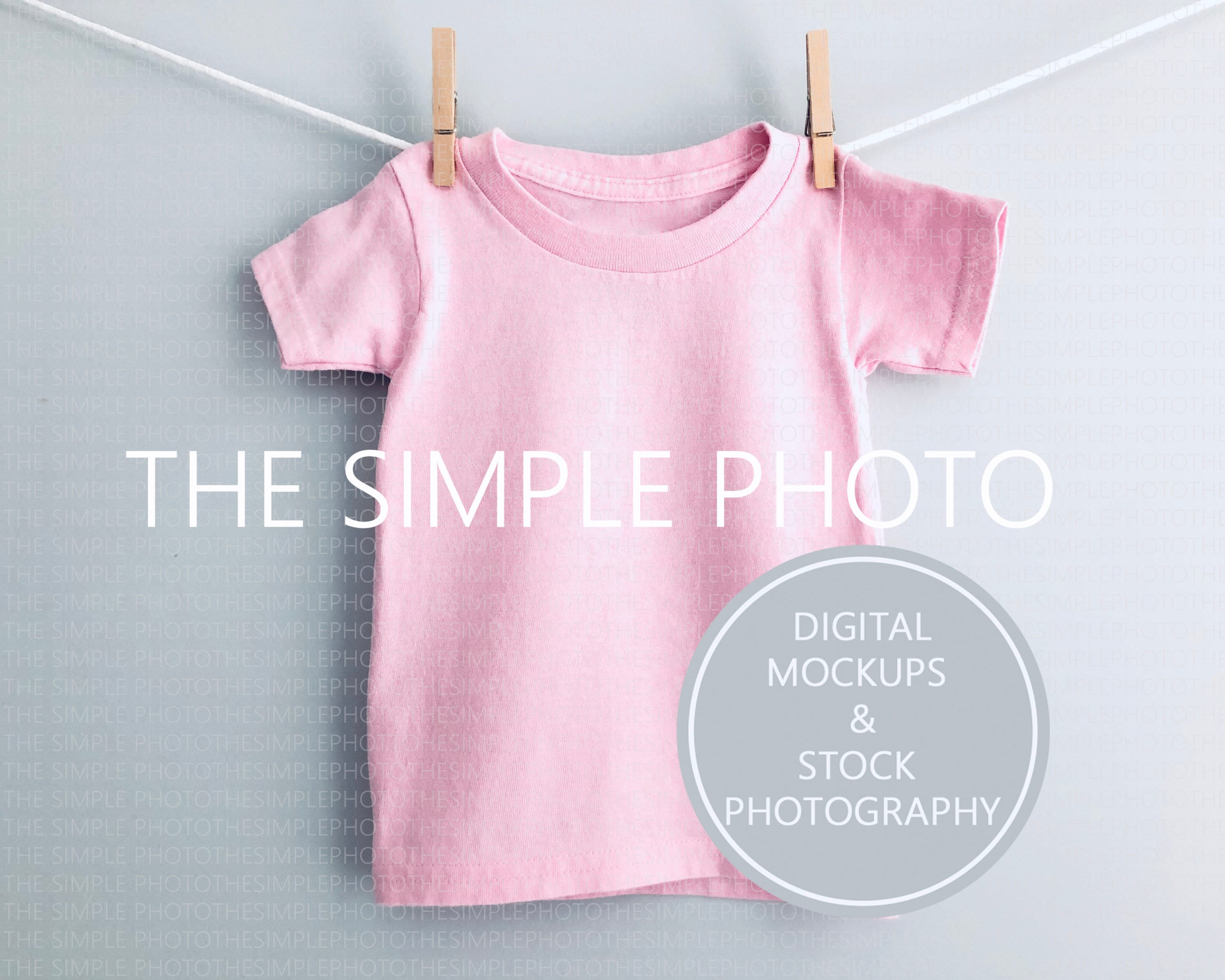 Download Pink Toddler Shirt Mockup Blank Pink Childs T-Shirt Pink ...