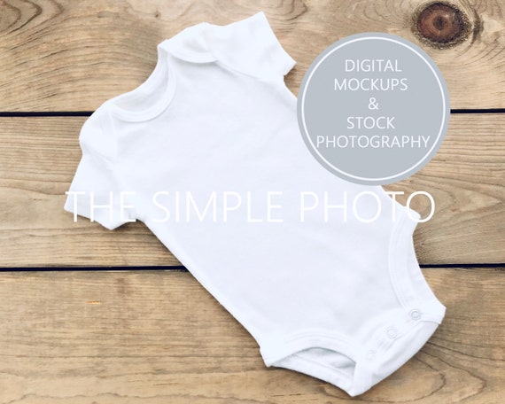 Infant Mockup Baby Bodysuit Infant Onepiece Stock Etsy