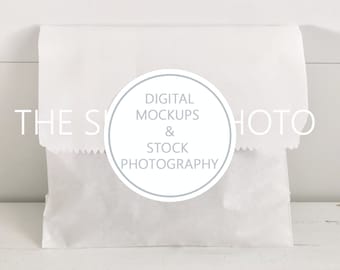 Round Sticker Label Mockup Wedding Birthday Treat Bag Mockup Gift Bag Mockup Party Favor Mockup Gift Tag Mockup Treat Styled Stock Photo