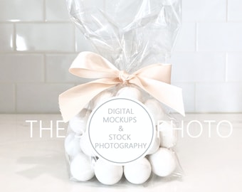 Label Mockup Thank You Favor Sticker Mockup Wedding Shower Favor Mockup Sweets Gift Bag Mockup Birthday Party Favor Gift Tag Mockup