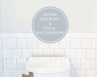 Bathroom Wall Mockup, Blank Wall, Bathroom Photo, Wall Mockup, Toilet Wall Photo, Toilet Mockup, Image of Toilet Wall, Blank Bathroom Wall