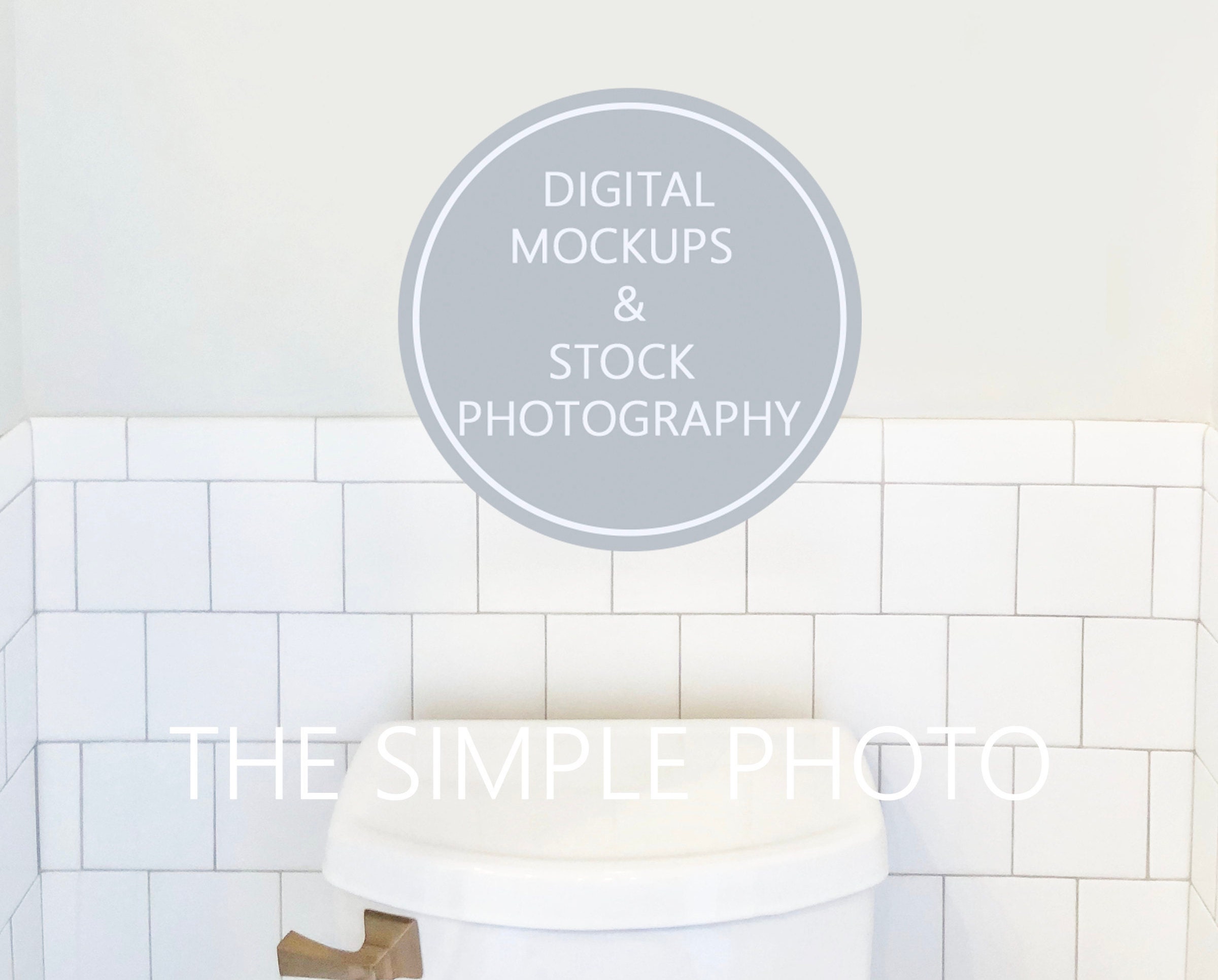 Download Bathroom Wall Mockup Blank Wall Bathroom Photo Wall Mockup Etsy