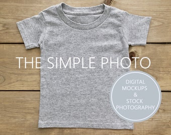 Childs T-Shirt Mockup, Toddler Shirt Mockup, Kids Mockup, Product Mockup, Digital Background, Styled Photo, Gray Shirt Mockup,Shirt Template