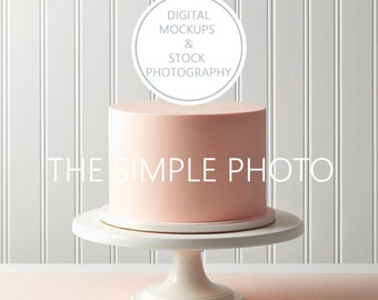 Maqueta de topper de pastel rosa, maqueta de pastel, foto de pastel, foto de stock con estilo, foto de stock de pastel, pastel con estilo, topper de pastel en blanco, maqueta de fiesta