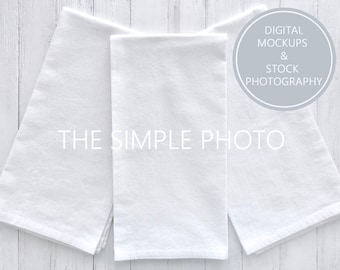 Towel Set Mockup, Kitchen Towel Photo, Kitchen Towel Mockup, Hand Towel Mockup, Stock Photography, Image of White Towels,Blank Set of Towels