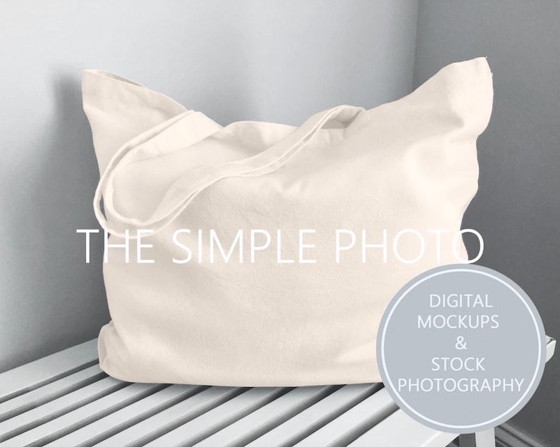 Natural Canvas Tote Bag Mockup, Blank Tote Bag, Plain Canvas Bag, Vertical Natural Tote, Photo of Canvas Tote, Blank Canvas Bag,Mock Up,JPEG image 1