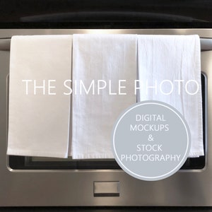 Set of 3 Towels Mockup, Blank Towel Photo, Kitchen Towel Set Mockup, Hand Towel Mock Up, Stock Photography, Image White Towel , Blank Towels
