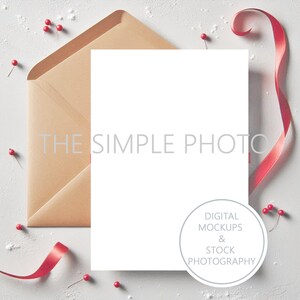 Minimalista Convite de Natal Mockup Cartão de Natal Vertical em Branco Mockup Convite para Festa de Fim de Ano Mockup Cartão de Natal Simples Mockup