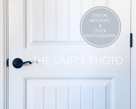 Vinyl Door Decal Mockup Blank Interior Door Photo Plain White Wood Door Blank White Door Photo Of Door Decal Mockup Mock Up Jpeg