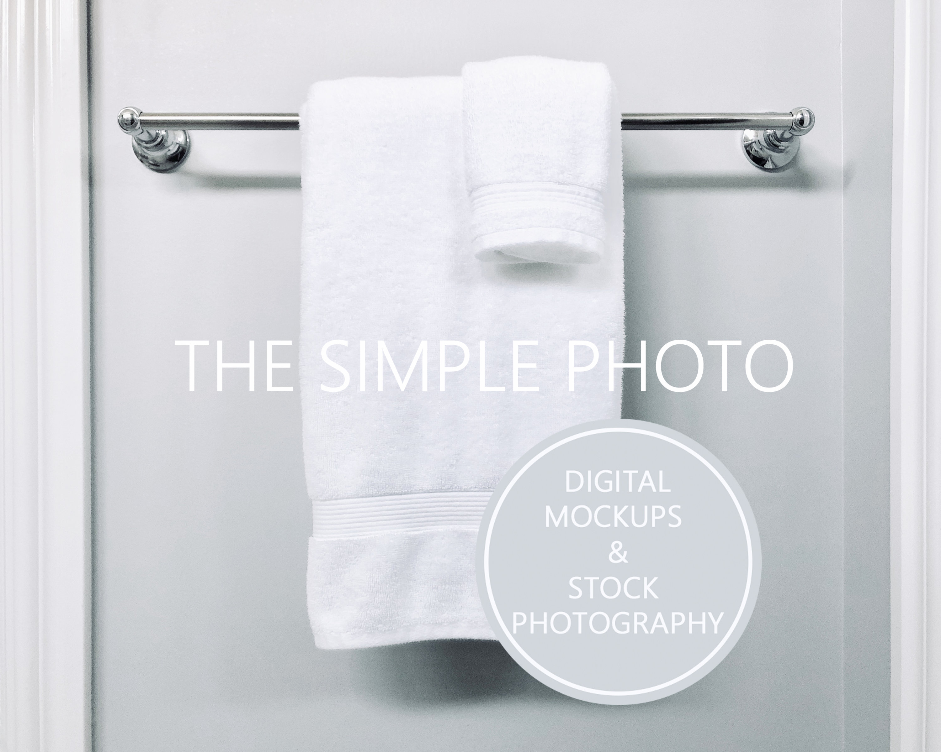 Towel And Washcloth Mockup Bathroom Towel Photo Bath Towel Etsy
