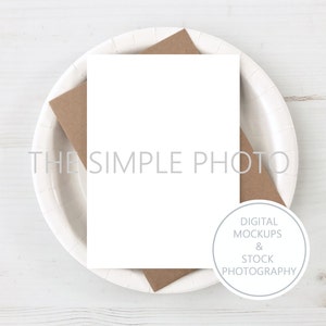 Minimalist Invitation Mockup, Menu Mockup Blank Card Mockup Shower Invitation Mockup Birthday Invitation Mockup 5x7 Invitation Mockup