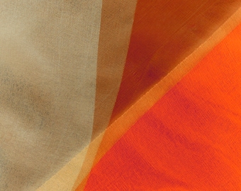 Contemporary Original Fine Art Limited Edition Orange and Tan Abstract Photograph