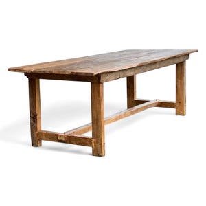 Custom French Farmhouse Dining Table of Reclaimed Antique Barn Wood