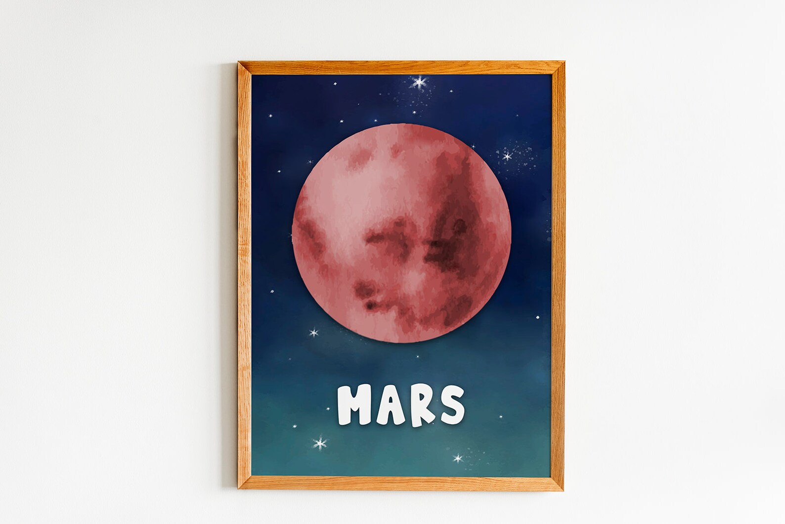 Watercolor SOLAR SYSTEM PLANETS Set of 10 Prints, Printable Wall Art ...