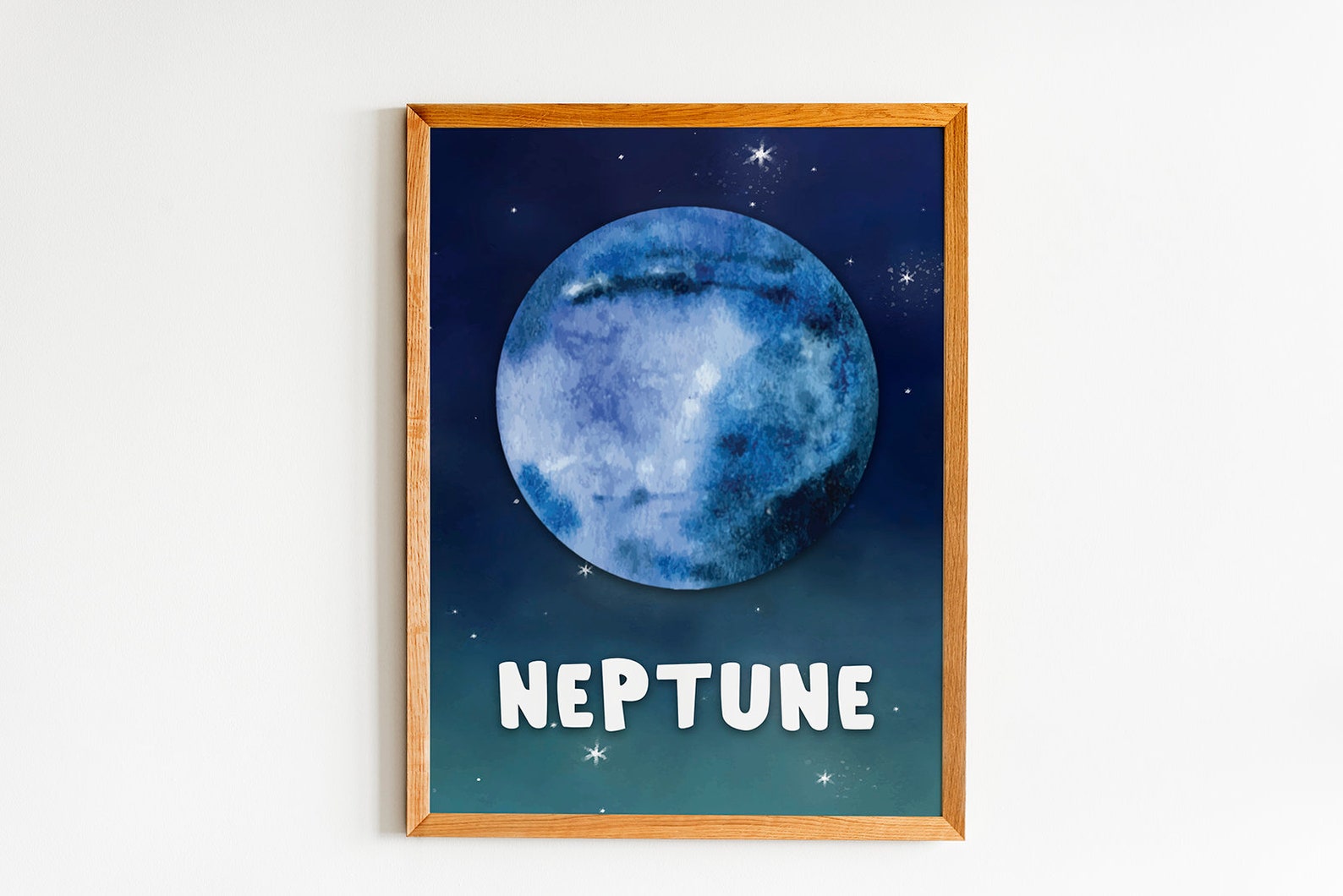 Watercolor SOLAR SYSTEM PLANETS Set of 10 Prints, Printable Wall Art ...