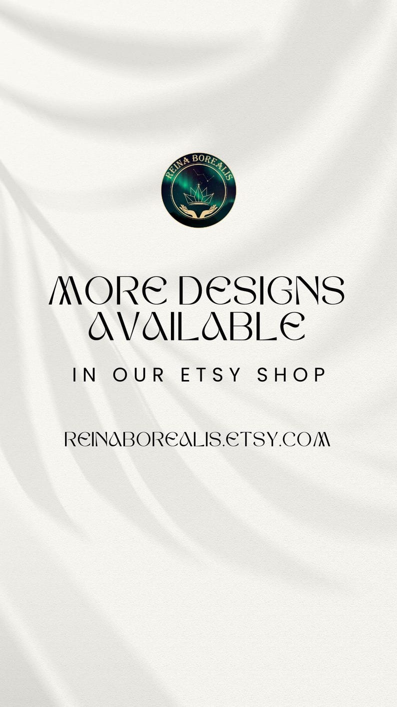 More designs are available in our Etsy shop:
ReinaBorealis.Etsy.com