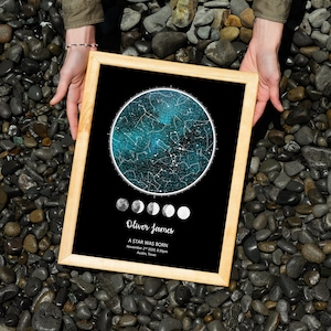 The custom and personalizable Star map, makes a perfect and unique Birthday gift, Anniversary gift, Engagement gift, Wedding gift for the couple, Christmas gift for wife/husband/her/him, Valentines gift for a girlfriend or boyfriend, memorial gift.
memorial star map for loved one
celebration of life star chart
personalized remembrance night sky
stars the night you were born print
unique sympathy memorial print
special date keepsake
the day heaven gained an angel star map