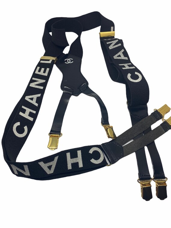 CHANEL Vintage Hosenträger mit markantem CHANEL-Lo