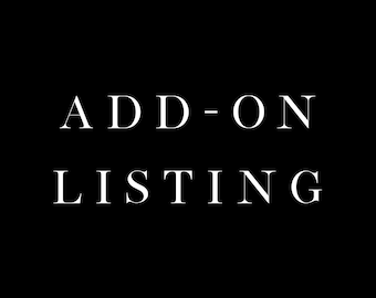 ADD-ON LISTING - Only Purchase if Directed by Shop Owner (Adjust Page Size, Change Orientation, Enter Info, Extend Access, etc)
