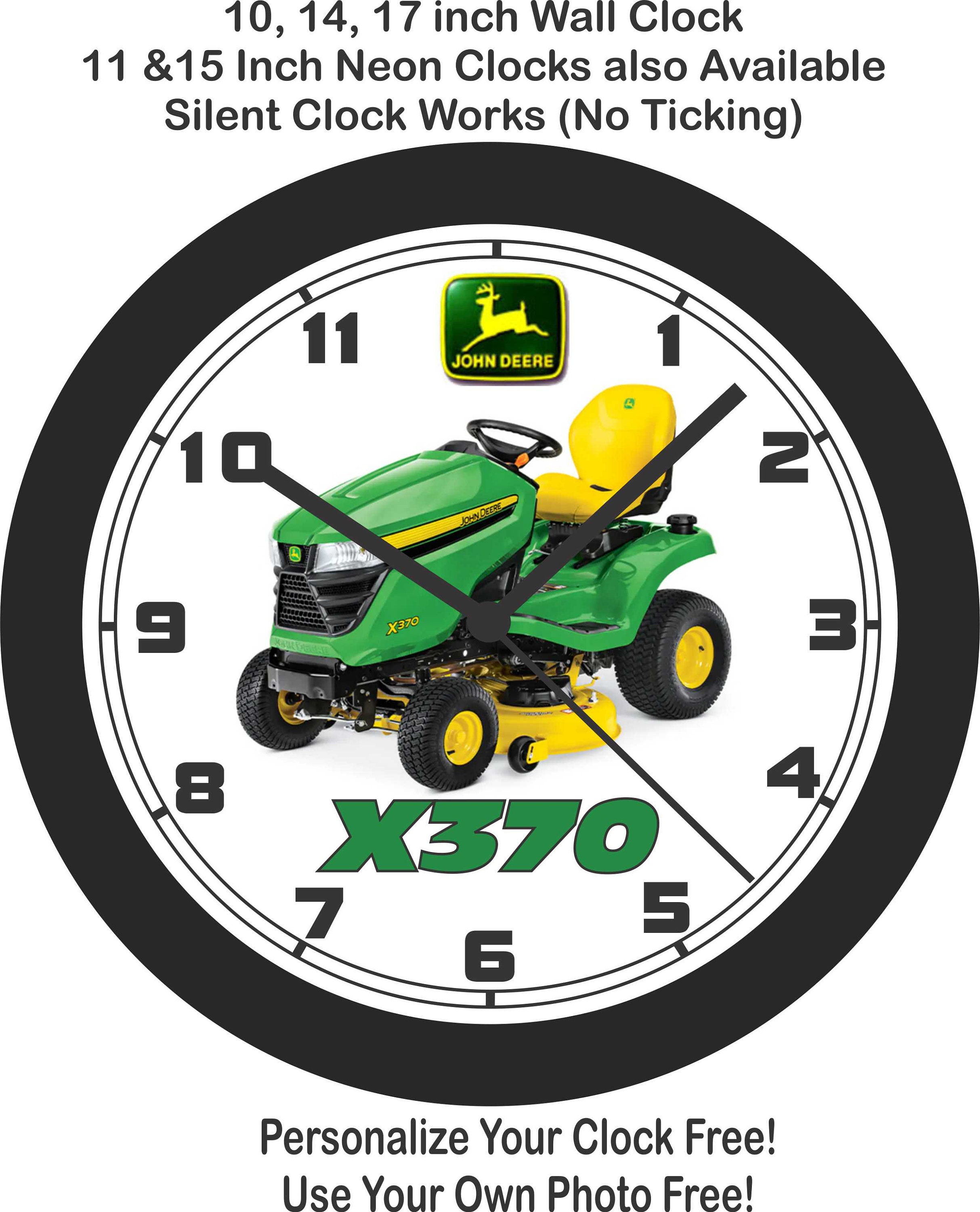John Deere X370 lawn Tractor Wall ClockFree US Ship Etsy