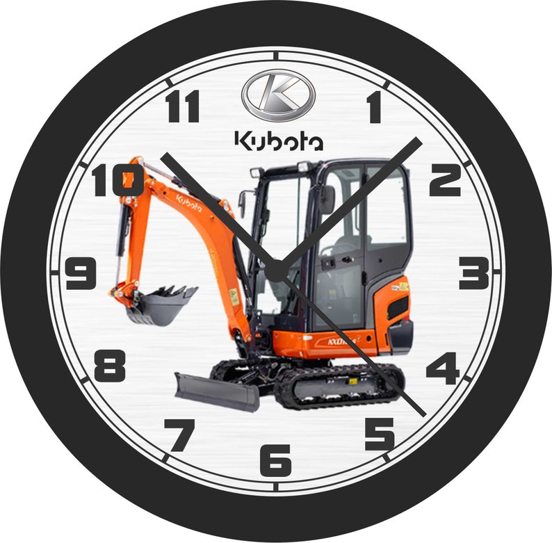 Kubota KX016 Miniexcavator Wall Clockfree US Ship Etsy