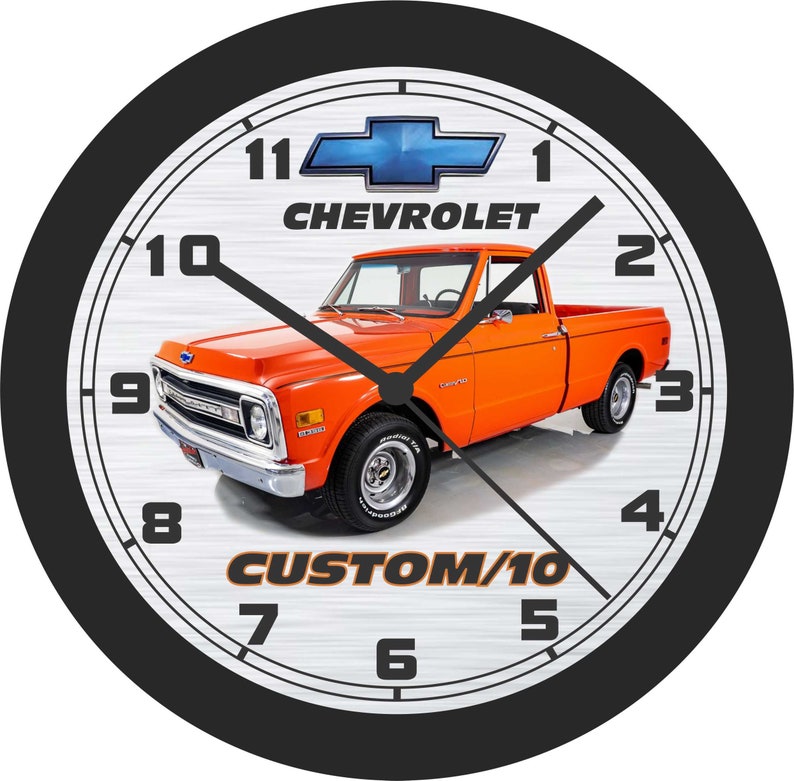 Chevrolet Custom C10 Pickup Truck Wall Clockfree US Ship Etsy