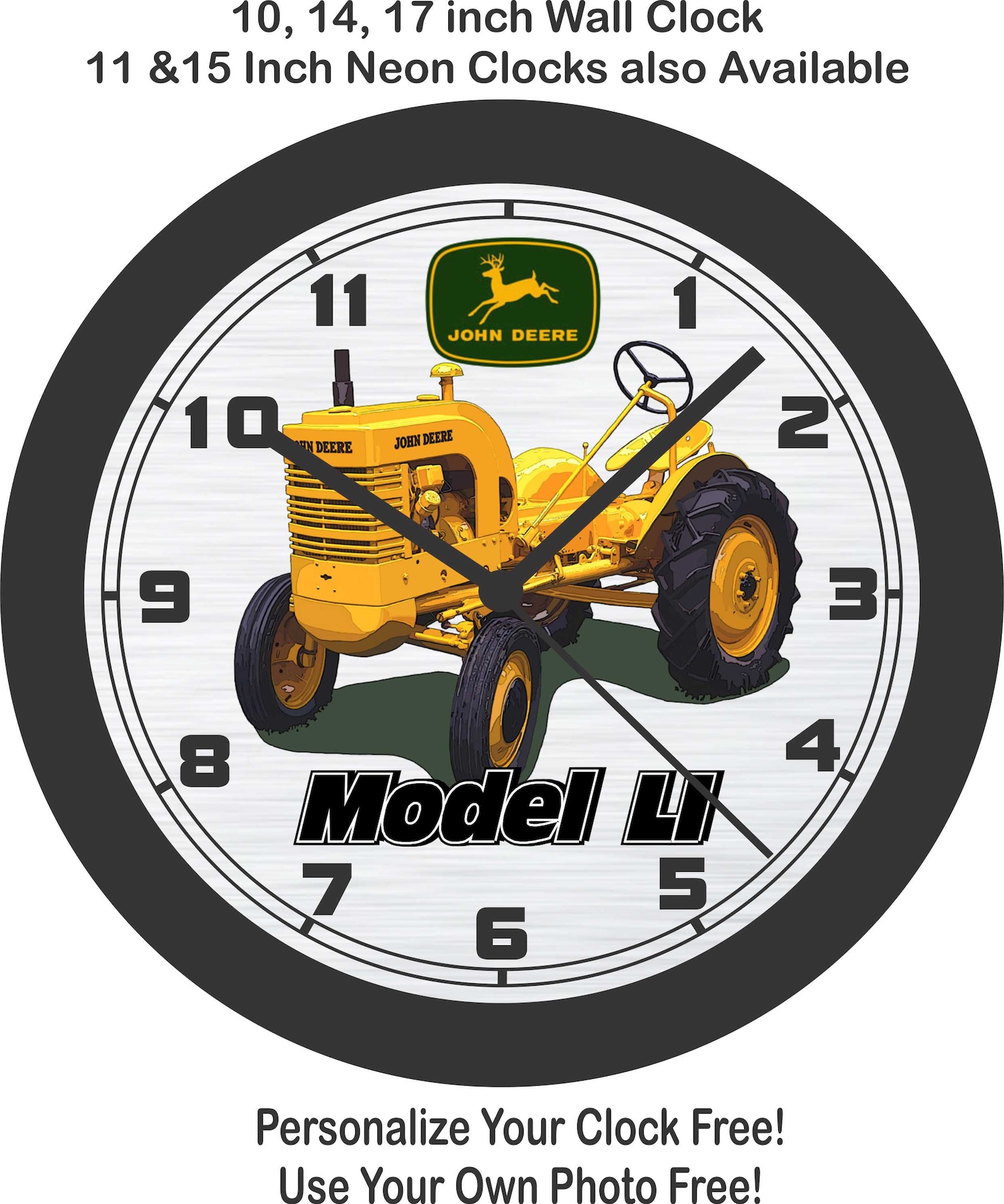 John Deere Model LI Tractor Wall Clockfree US Ship Farmall Etsy