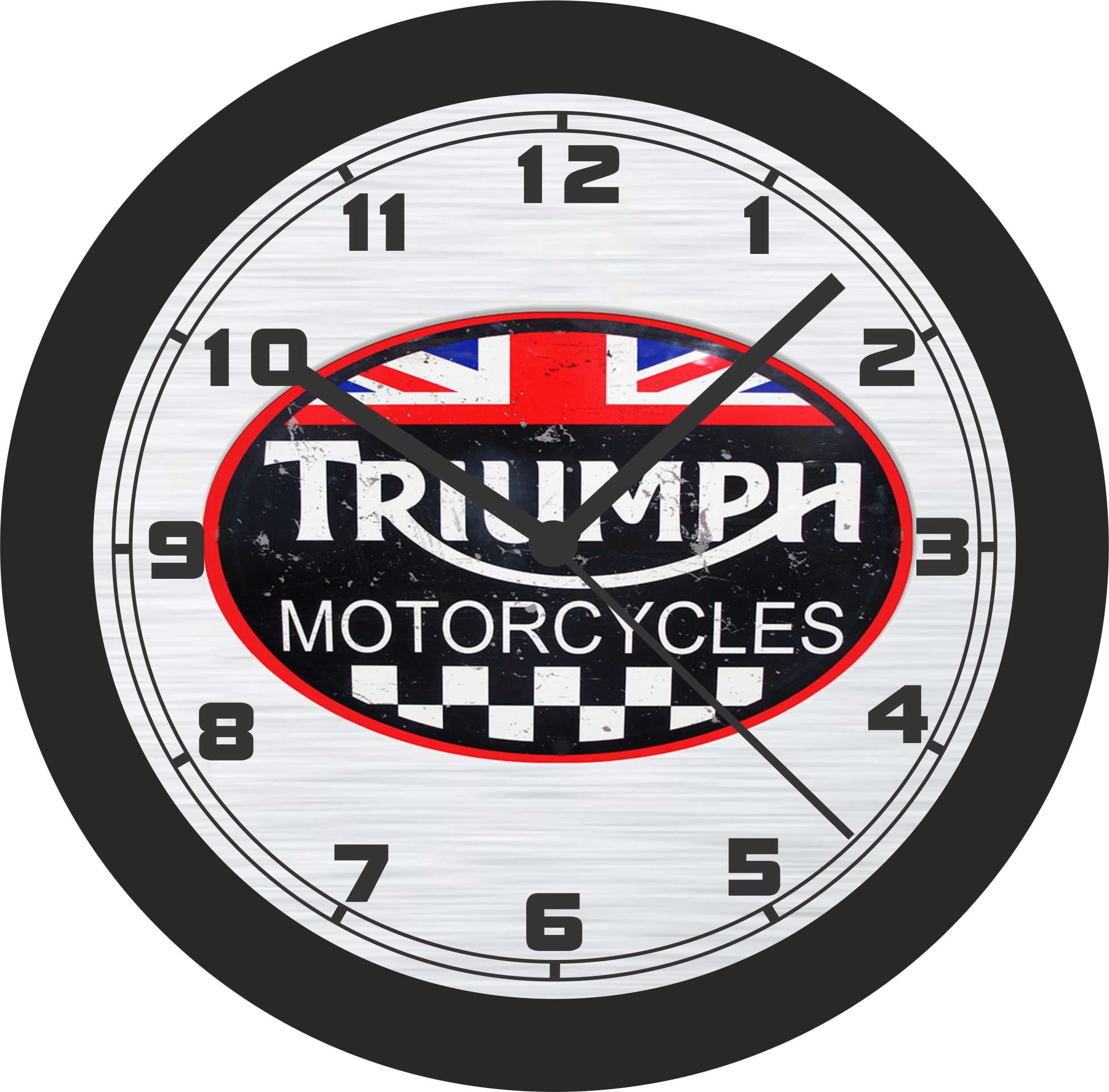 Triumph Motorcycles Sign Wall Clock Etsy
