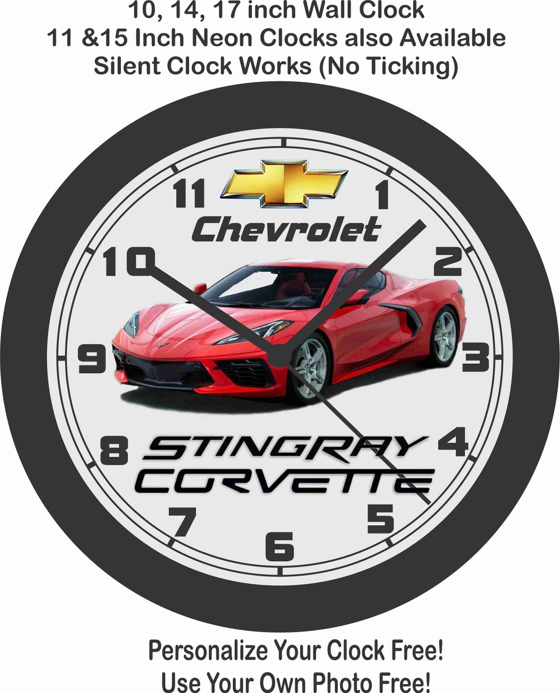 2020 Chevrolet Stingray Corvette Wall Clockfree US Ship & All Etsy