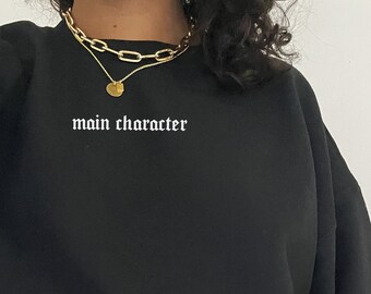 Main Character Sweatshirt Dark Academia Clothing Light Academia Indie Aesthetic Clothes Librarian Literature Literary Poet Alt Shirt