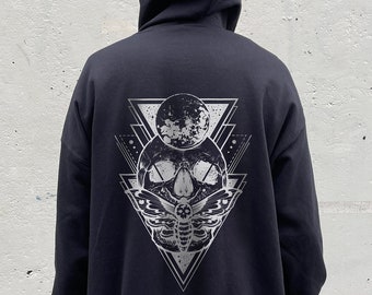 Goth Hoodie Skeleton Hoodie Grunge Hoodie Gothic Clothes Skull Hoodie Plus Size Goth Gothic Hoodie Y2k Hoodie Goth Clothes Edgy Hoodie