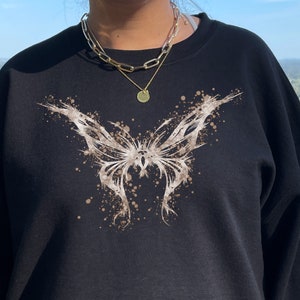 Fairy Grunge Fairycore Kleidung Goth Kleidung Grunge Kleidung Emo Kleidung Dark Cottagecore Plus Size Goth y2k Sweatshirt Gothic Kleidung