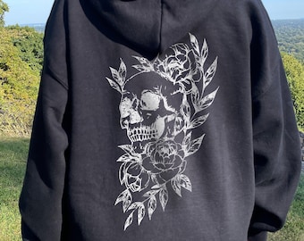 Goth Hoodie Skeleton Hoodie Skull Hoodie Plus Size Goth Gothic Hoodie Y2k Hoodie Romantic Soft Goth Clothes Grunge Hoodie Gothic Clothes