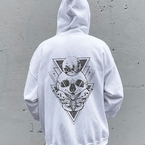 Goth Hoodie Skeleton Hoodie Grunge Hoodie Gothic Hoodie Gothic Clothes Skull Hoodie Plus Size Goth Y2k Hoodie Goth Clothes Edgy Hoodie