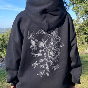 Goth Hoodie Skeleton Hoodie Skull Hoodie Grunge Hoodie y2k Hoodie Gothic Clothes Gothic Hoodie Emo Hoodie Punk Hoodie Goth Hoodies