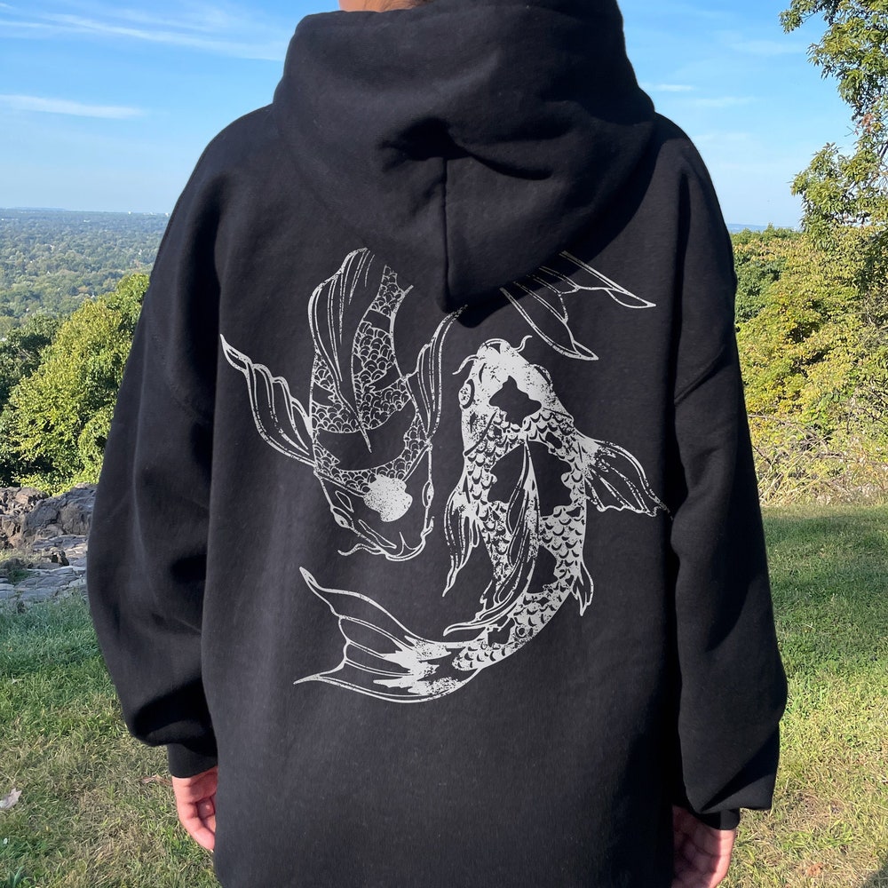 Goth Hoodie Grunge Hoodie Vintage Hoodie Oversized Hoodie Y2K Hoodie Koi Fish Hoodies Japanese Hoodie Gothic Clothes Emo Punk Hoodie Looksy