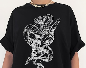 Grunge Clothing Gothic Clothes Oversized Graphic Tee Goth Clothing Emo Clothes Plus Size Goth Goth Top Grunge Clothes Gothic Lolita