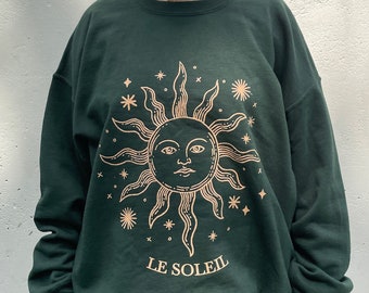 Celestial Sun Shirt Sun and Moon Shirt Celestial Sweater Indie Sweatshirt Indie Clothing Celestial Hoodie Aesthetic Sweatshirt Oversized