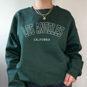 Los Angeles Shirt Unisex Sweatshirt Oversized Crewneck California Shirt 90s Crewneck Vintage Crewneck Sweatshirt Aesthetic Clothing