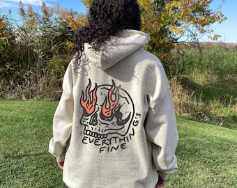 Goth Hoodie Skull Hoodie Skeleton Hoodie Gothic Clothes Grunge Hoodie Oversized Grunge Clothing Gothic Hoodie y2k Hoodie Emo Hoodies For Men