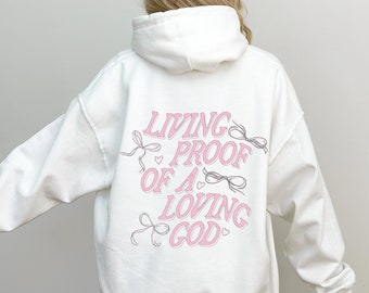 Sudadera con capucha cristiana Sudadera con capucha de Jesús Regalos cristianos Cosas de muy buen gusto Mercancía cristiana Sudadera con capucha de coqueta Sudadera cristiana estética Ropa de Jesús