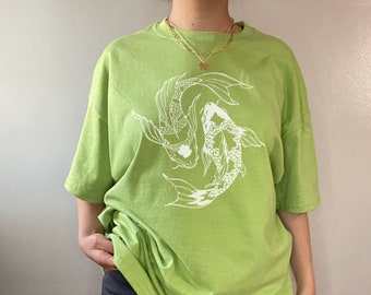 Koi Fish Aesthetic Shirt Japanese Street Wear t shirt Vintage Oversized Graphic Tee Aesthetic Clothing Alt Clothing 00s 90s Shirt y2k Shirt