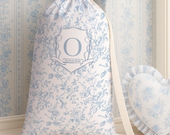 College Gifts Back To College Gift Personalized Toile De Jouy Laundry Bag Girl Dorm Decor Dorm Essentials College Freshman Chinoiserie