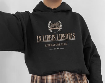 Dark Academia Clothing Light Academia Clothes Aesthetic Sweater Bookish Sweatshirt Men Dark Academia Hoodie Literary Shirt Book Lover