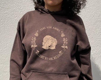 Dark Academia Clothing Light Academia Sweatshirt Greek Statue Renaissance Shirt Aesthetic Oversized Trendy Indie Hoodie Bookish Shirt